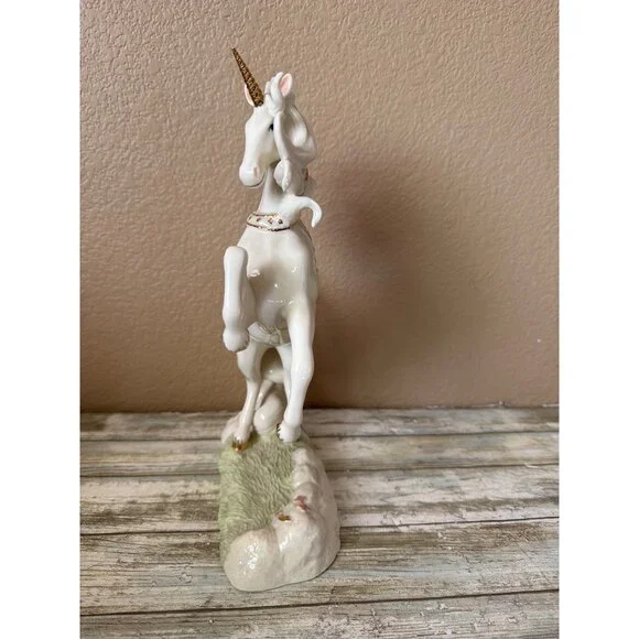 Lenox The Regal Unicorn Figurine 2003 Fine Ivory China Gold Accent Unicorn w/COA - Picture 5 of 16